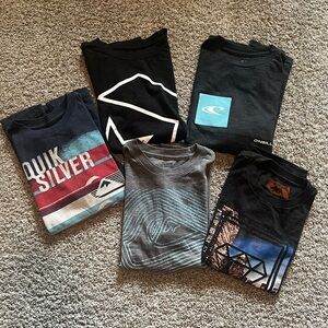 Bundle of 5 Kids' dark colored Graphic T-Shirt